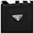 Borsa a mano PRADA in nylon nero argento Auth BA7771 - vista 18