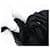 Borsa a mano PRADA in nylon nero argento Auth BA7771 - vista 21