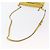 Burberry Borsa a spalla in pelle giallo oro Auth ka283 D'oro - vista 7