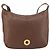 Céline Borsa a Spalla CELINE Circle in Pelle Marrone Oro Auth 153852 D'oro - vista 13