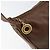 Céline Borsa a Spalla CELINE Circle in Pelle Marrone Oro Auth 153852 D'oro - vista 17