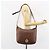 Céline Borsa a Spalla CELINE Circle in Pelle Marrone Oro Auth 153852 D'oro - vista 22