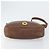 Céline Borsa a Spalla CELINE Circle in Pelle Marrone Oro Auth 153852 D'oro - vista 5