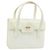 Borsa a mano GUCCI in pelle bianca e oro Auth 154583 Bianco D'oro