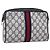 GUCCI GG Tela Sherry Line Clutch Rosso Blu 14.014.3553 Auth BA8450 Blu navy
