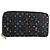 LOUIS VUITTON Monogram Multicolor Zippy Wallet Black M60243 LV Auth BA8385