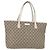 Gucci Borsa Tote GG Supreme in PVC beige argento 211137 Auth bs30938