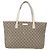 Gucci Borsa Tote GG Supreme in PVC beige argento 211137 Auth bs30938 - vista 2