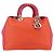 Borsa a Mano Christian Dior Diorissimo in Pelle 2way Arancione Oro Auth bs30974 - vista 2