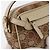 Borsa a Spalla Gancini Salvatore Ferragamo in Tela Pelle Beige Oro Auth BA7672 D'oro - vista 14