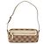 Borsa a Spalla Gancini Salvatore Ferragamo in Tela Pelle Beige Oro Auth BA7672 D'oro - vista 2