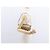 Borsa a Spalla Gancini Salvatore Ferragamo in Tela Pelle Beige Oro Auth BA7672 D'oro - vista 20