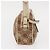 Borsa a Spalla Gancini Salvatore Ferragamo in Tela Pelle Beige Oro Auth BA7672 D'oro - vista 5