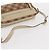 Borsa a Spalla Gancini Salvatore Ferragamo in Tela Pelle Beige Oro Auth BA7672 D'oro - vista 7