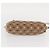 Borsa a Spalla Gancini Salvatore Ferragamo in Tela Pelle Beige Oro Auth BA7672 D'oro - vista 9