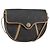 Borsa a spalla in tela a nido d'ape PVC nera e oro Auth BA7695 Christian Dior Nero D'oro