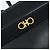 Bolsa de Ombro Salvatore Ferragamo em Couro Preto Dourado Auth 152686 - vista 14