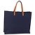 GUCCI GG Canvas Tote Bag Nylon Navy 355732 Auth BA7774 Marineblau