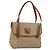 Céline Borsa a mano in tela Macadam CELINE PVC beige oro Auth gh1223 D'oro
