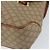 Céline Borsa a mano in tela Macadam CELINE PVC beige oro Auth gh1223 D'oro - vista 12