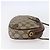 Borsa Sherry Line GG Supreme Web di GUCCI in PVC beige e oro 156 02 066 Auth BA7963 D'oro - vista 5