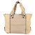 Chloé Borsa Tote in Pelle Beige Marrone Auth SW1787 - vista 3