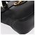 Borsa a mano Gancini in pelle nera e oro Auth SW1799 di Salvatore Ferragamo Nero D'oro - vista 10