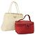 PRADA Borsa a Mano Nylon 2 Set Rosso Bianco Auth bs30661