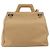 Borsa a mano in pelle Gancini Salvatore Ferragamo 2 in 1 Beige Argento Auth 150400 - vista 13