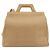 Borsa a mano in pelle Gancini Salvatore Ferragamo 2 in 1 Beige Argento Auth 150400 - vista 2