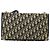 Borsa a Spalla in Tela Trotter Christian Dior Blu Navy Oro Auth 151054 D'oro - vista 13