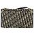 Borsa a Spalla in Tela Trotter Christian Dior Blu Navy Oro Auth 151054 D'oro - vista 2