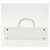 Céline Borsa Tote in pelle argento e bianco Auth 152230 - vista 5