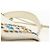 Borsa a mano in pelle Jimmy Choo Studs 2 in 1 Bianco Argento Auth 149491M - vista 14