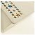 Borsa a mano in pelle Jimmy Choo Studs 2 in 1 Bianco Argento Auth 149491M - vista 17