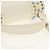 Borsa a mano in pelle Jimmy Choo Studs 2 in 1 Bianco Argento Auth 149491M - vista 7