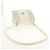 Borsa a mano in pelle Jimmy Choo Studs 2 in 1 Bianco Argento Auth 149491M - vista 8