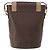 Céline Borsa a spalla circolare in tela Macadam CELINE in pelle PVC marrone oro Auth 153927 D'oro - vista 3