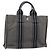 Hermès HERMES Fourre ToutPM Bolsa de Mano de Lona Gris Plata Auth 154596 Castaño