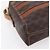 Céline CELINE Macadam Canvas Schultertasche aus PVC-Leder in Braun und Gold Auth ar13775 Golden - Ansicht 11