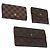 Portafoglio LOUIS VUITTON Monogram Damier Ebene 3 pezzi LV Auth bs31237 Monogramma