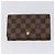 Portafoglio LOUIS VUITTON Monogram Damier Ebene 3 pezzi LV Auth bs31237 Monogramma - vista 9