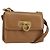 Borsa a Spalla Gancini in Pelle Marrone Oro Salvatore Ferragamo Auth gh1300