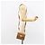 Borsa a Spalla Gancini in Pelle Marrone Oro Salvatore Ferragamo Auth gh1300 - vista 21