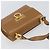 Borsa a Spalla Gancini in Pelle Marrone Oro Salvatore Ferragamo Auth gh1300 - vista 6