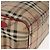 Burberry Borsa Tote Nova Check in PVC Beige Oro Auth 153484 D'oro - vista 11
