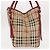 Burberry Borsa Tote Nova Check in PVC Beige Oro Auth 153484 D'oro - vista 5