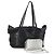 Borsa a Spalla in Pelle Jimmy Choo 2 Set Nero Argento Auth BA7835