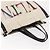 VALENTINO Borsa Tote Studs Canvas Bianca Argento Auth bs30222 Bianco - vista 6