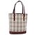 Borsa Tote Nova Check Burberry in Tela Beige Oro Auth ep11287 D'oro